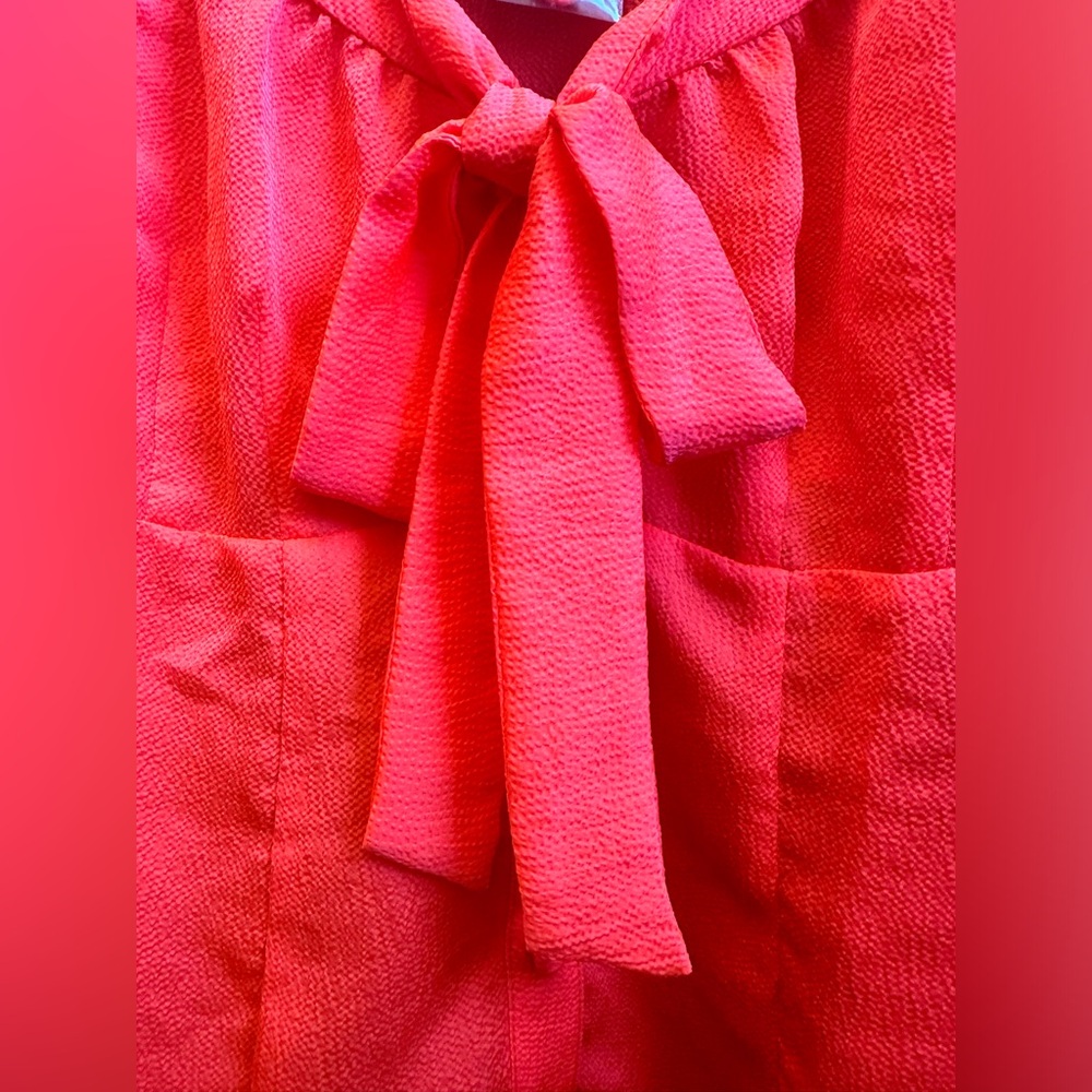 Nanette Lepore Neon Coral Totally Rad Top Size 6 - Picture 3 of 8